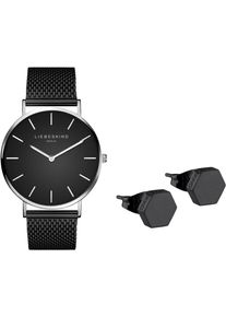 Liebeskind Berlin, Damen Quarzuhr 'LS-0037-MQE', Schwarz / Silber