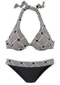 s.Oliver RED LABEL, Damen Bügel-Bikini, Schwarz / Weiß
