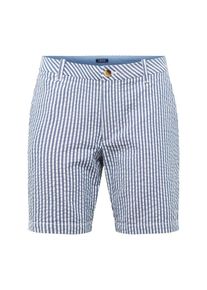 IZOD, Herren Shorts 'BREEZE SEERSUCKER STRIPE SHORT', Navy / Wei&szlig;