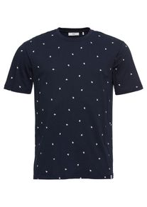 minimum, Herren T-Shirt 'wilson', Navy / Wei&szlig;