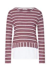 EDC by Esprit, Damen Shirt, Creme / Bordeaux