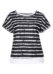 SheeGOTit, Damen 2-in-1-Shirt, Schwarz / Wei&szlig;
