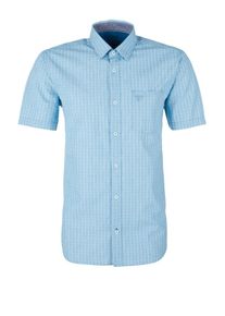 s.Oliver RED LABEL, Herren Hemd, T&uuml;rkis / Wei&szlig;