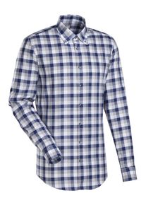 Jacques Britt, Herren City-Hemd ' Slim Fit ', Blau / Grau / Wei&szlig;