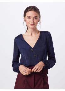 Vila, Damen Bluse 'VIALLIA L/S BUTTON TOP TB', Navy