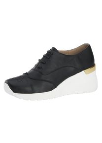 Heine, Damen Sneaker, Gold / Schwarz / Weiß