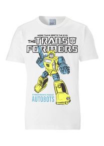 logoshirt, Herren T-Shirt "Transformers", Rauchblau / Gelb / Wei&szlig;