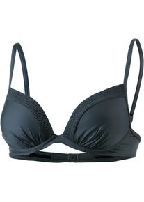 watercult, Damen Bikini Oberteil 'Summer Solids', Anthrazit