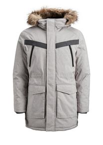 Jack & Jones JACK & JONES, Herren Parka, Hellgrau / Dunkelgrau
