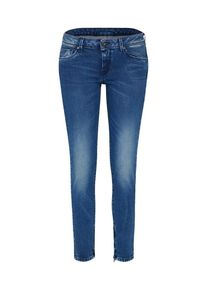 Pepe Jeans, Damen Schmale Jeans mit Ankle-Zipper 'Cher', Blau