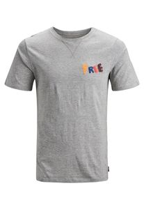 Jack & Jones JACK & JONES, Herren T-Shirt, Graumeliert
