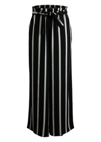 Pieces, Damen Hose, Schwarz / Weiß