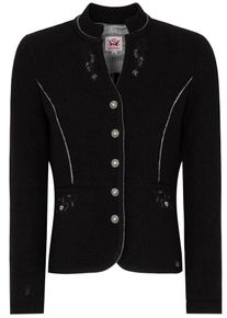 Spieth & Wensky SPIETH & WENSKY, Damen Walkjacke 'Kriemhild', Schwarz