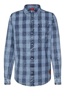s.Oliver Junior, Hemd, Rauchblau / Taubenblau / Rostbraun / Hellrot