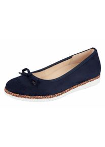 Gabor, Damen Comfort Ballerina, Kobaltblau / Wei&szlig;