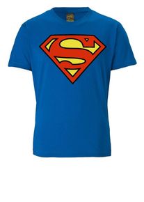 logoshirt, Herren T-Shirt 'SUPERMAN - LOGO', Blau / Gelb / Rot