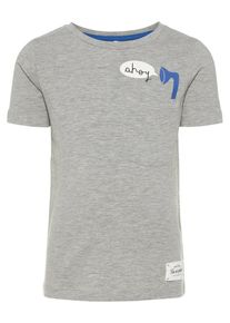 name it, T-Shirt 'NMMFAJON', Blau / Grau / Schwarz / Wei&szlig;