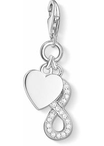 Thomas Sabo, Damen Charm-Einhänger 'Eternity, 1248-051-14', Silber / Weiß