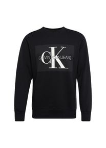 Calvin Klein Jeans, Herren Sweatshirt 'Core Monogram Logo Sweatshirt', Schwarz / Wei&szlig;
