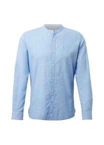Tom Tailor, Herren Hemd aus Leinengemisch, Hellblau