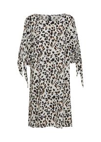 Eksept, Damen Kleid, Creme / Anthrazit / Weiß