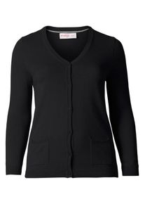 sheego Casual, Damen Cardigan, Schwarz