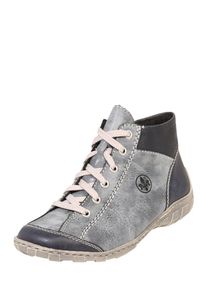 Rieker, Damen Schn&uuml;rschuh, Taubenblau / Grau
