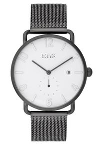 s.Oliver, Herren Uhr 'SO-3719-MQ', Anthrazit