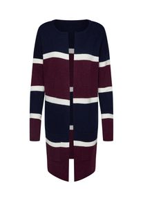 Broadway NYC FASHION, Damen Cardigan 'Leota', Blau / Bordeaux