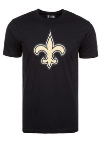 New Era, Herren 'NFL New Orleans Saints' Logo T-Shirt , Schwarz