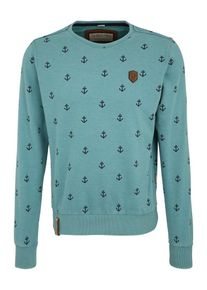 Naketano, Herren Sweatshirt 'Rise Of An Enemy', Türkis