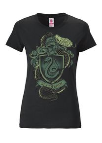 logoshirt, Damen T-Shirt, Grün / Schwarz