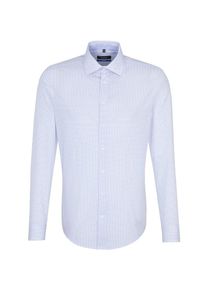 Seidensticker, Herren Hemd, Royalblau / Wei&szlig;