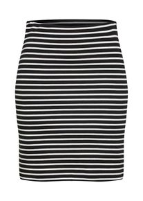 Esprit, Damen Rock, Schwarz / Weiß