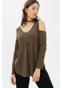 Trueprodigy, Damen Longsleeve 'Rubi', Khaki