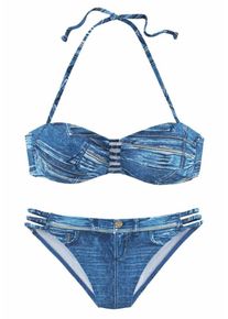 Kangaroos, Damen Bandeau-Bikini, Blue Denim