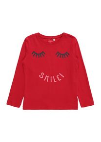 name it, M&auml;dchen Shirt 'NMFVIXI LS TOP S', Rot