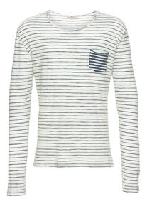 LTB, Herren Sweatshirt 'KEMEJI S/T', Marine / Weiß