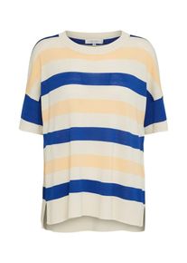 Selected Femme, Damen Shirt, Beige / Blau / Apricot