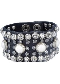 Campomaggi, Damen Armband, Schwarz / Silber
