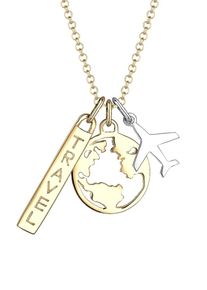 Elli, Damen Halskette 'Multipendants', Gold / Silber