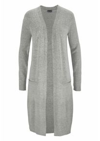 Laura Scott, Damen Longstrickjacke, Graumeliert