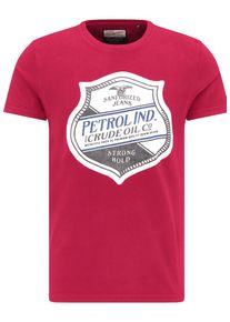 PETROL INDUSTRIES, Herren T-Shirt, Grau / Rot / Weiß