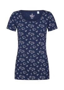 Esprit, Damen Shirt, Navy / Weiß