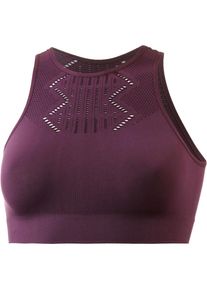 Unifit, Damen Croptop 'Seamless', Pflaume / Dunkellila