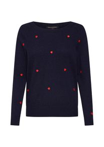 Banana Republic, Damen Pullover 'JAN NEW WAY CREW HEART EMBROIDERY', Navy / Rot