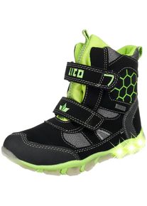 Lico, Winterstiefel Blinkies Boy V Blinky, TEX, Neongrün / Schwarz