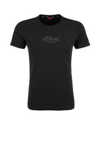 s.Oliver RED LABEL, Herren T-Shirt 'AUTHENTIC', Schwarz