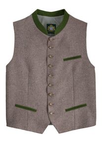 Hammerschmid, Herren Trachtengilet, Braun / Grasgr&uuml;n