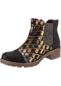 Laura Vita, Damen Chelsea Boots, Gold / Schwarz